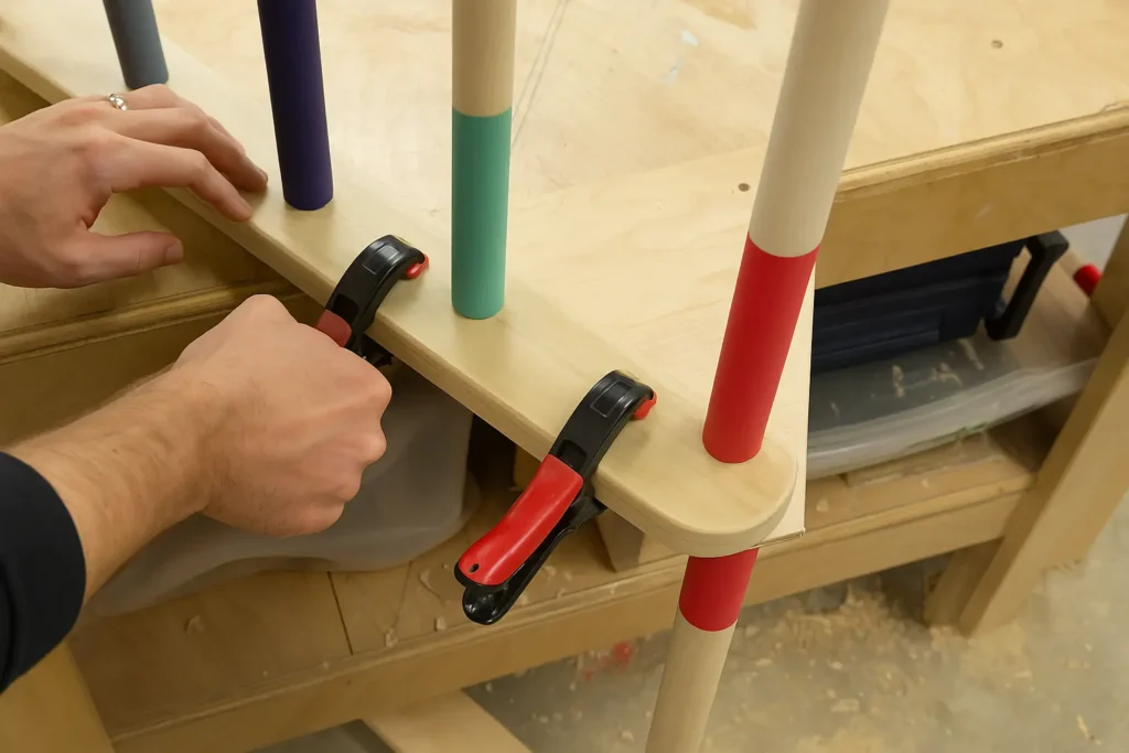 Pikler Triangle DIY Step 6.7